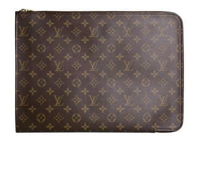 Louis Vuitton Laptop Case, £475, Handbags, Brown/Tan, Coated Canvas, Front view